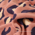 Fashion pink leopard home warm soft bed sets